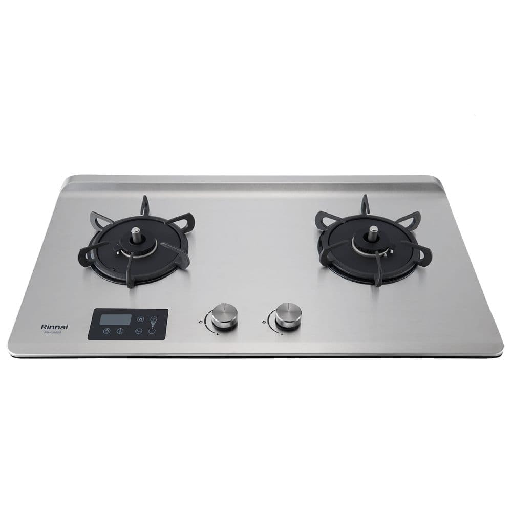 【林內】檯面式緻溫不銹鋼雙口爐定時定溫(RB-A2660S基本安裝)