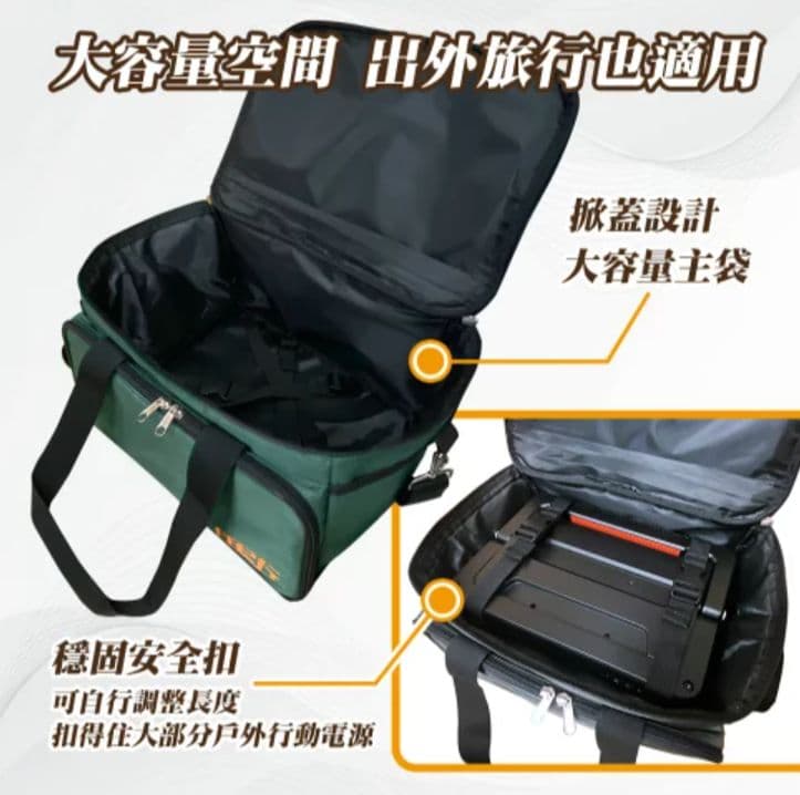 【任e行】大容量 戶外移動電源 行動電源 收納袋 兩用包 (適用600W以下電源)