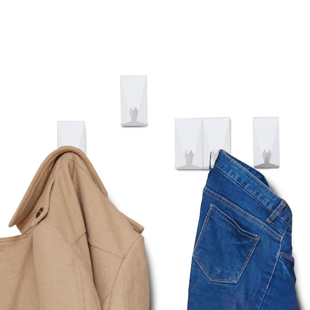 【3M】無痕 LIFESTYLE-組合式排鉤免鑽掛勾 (白/黑)5鉤組