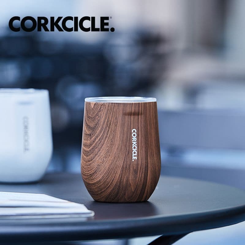 【CORKCICLE 酷仕客】木紋系列三層真空啜飲杯340ml-胡桃木