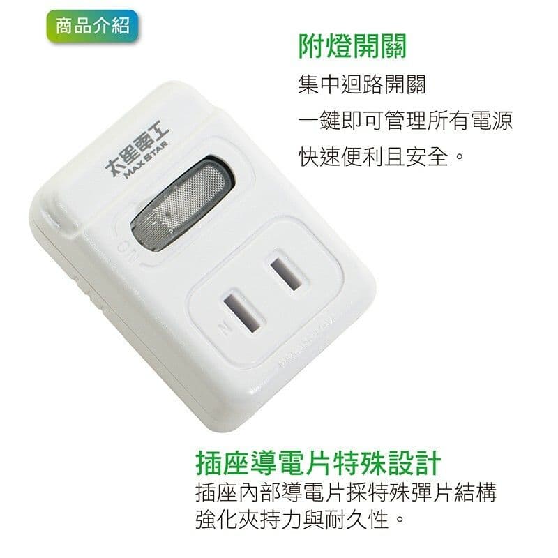 【太星電工】2P 一開二插分接式插座(4入) AE212*4