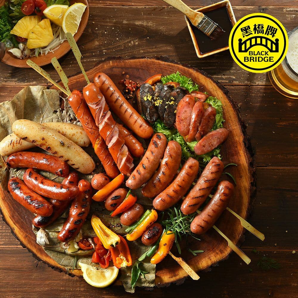 【黑橋牌】500g紹興酒味香腸真空包3件組(500g*3件)