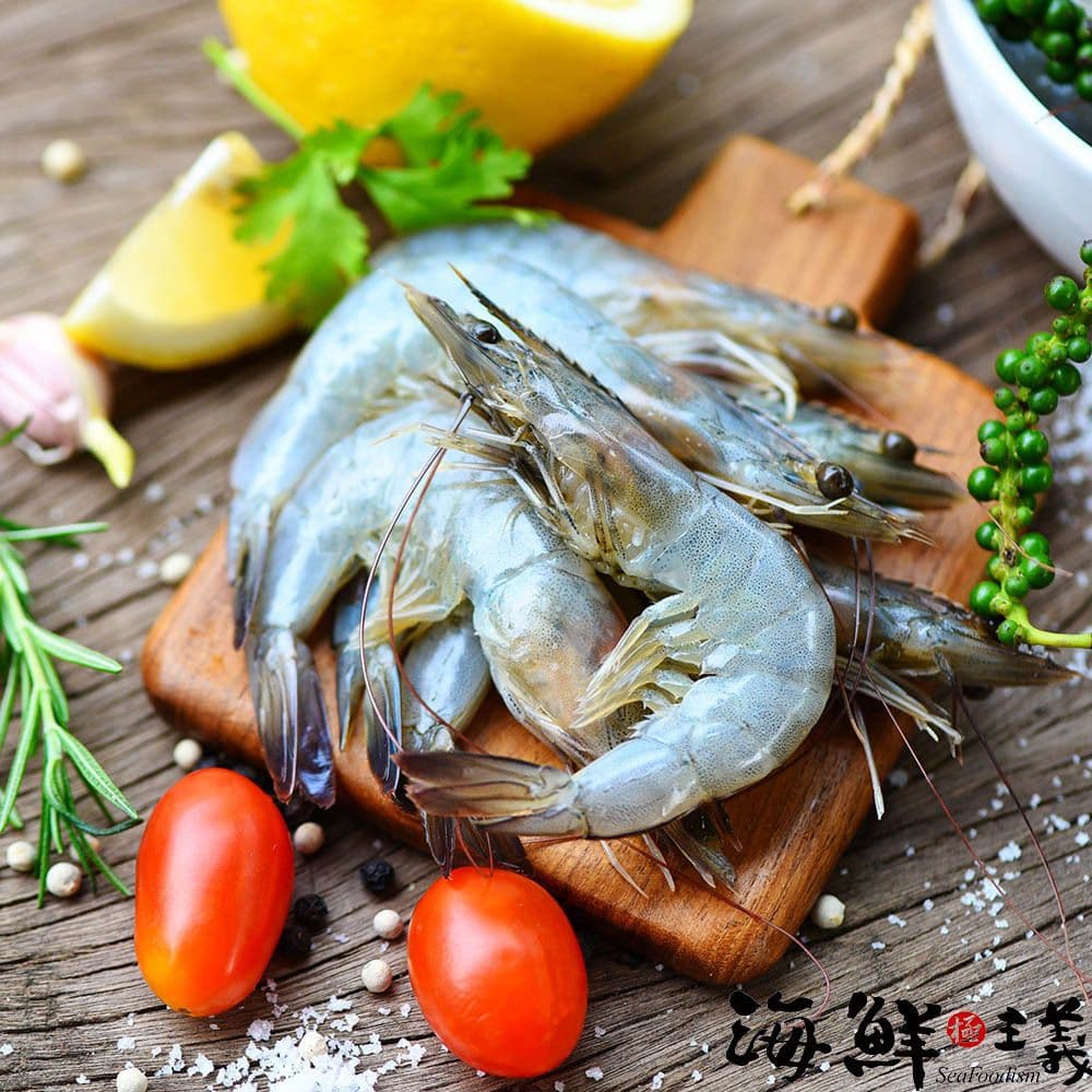 【海鮮主義】小資海陸嚴選烤肉組6件組組(南美蝦800g*1+鯛魚下巴1000g*1+鯖魚片150g*1+嫩煎雞腿排210g*1+干貝300g*1+牛五花燒烤片190g*1