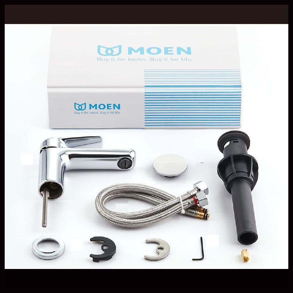 【MOEN 摩恩】單孔面盆龍頭(鍍鉻)