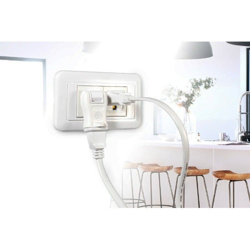 【太星電工】安全轉向轉接器2入(黑與白) /4組 AE026-4組