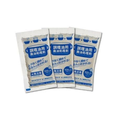 【日本KOKUBO小久保】廚房不傷鍋具食用廢油處理凝固劑3包/袋(食用油,料理油,餘油,炸油,火鍋底油凝結粉)