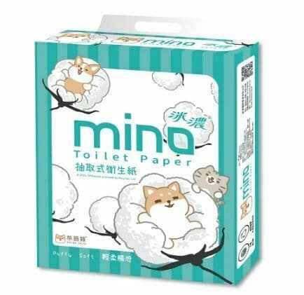 【MINO 洣濃】柴語錄抽取式花紋紙100抽8包8串/箱