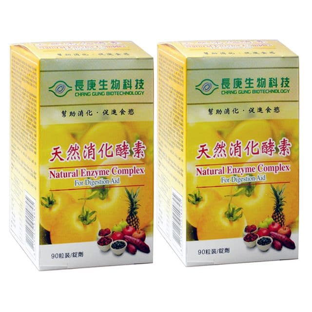 【長庚生技】綜合消化酵素2瓶組(90錠/瓶)