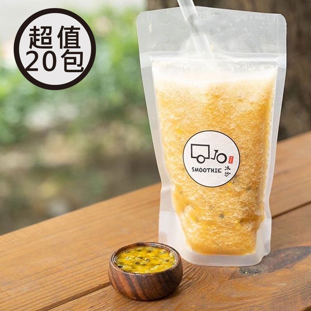 【JOE SMOOTHIE】百香鳳梨冰沙400ml(20包/箱)-接單現做，下訂後3個工作天內出貨