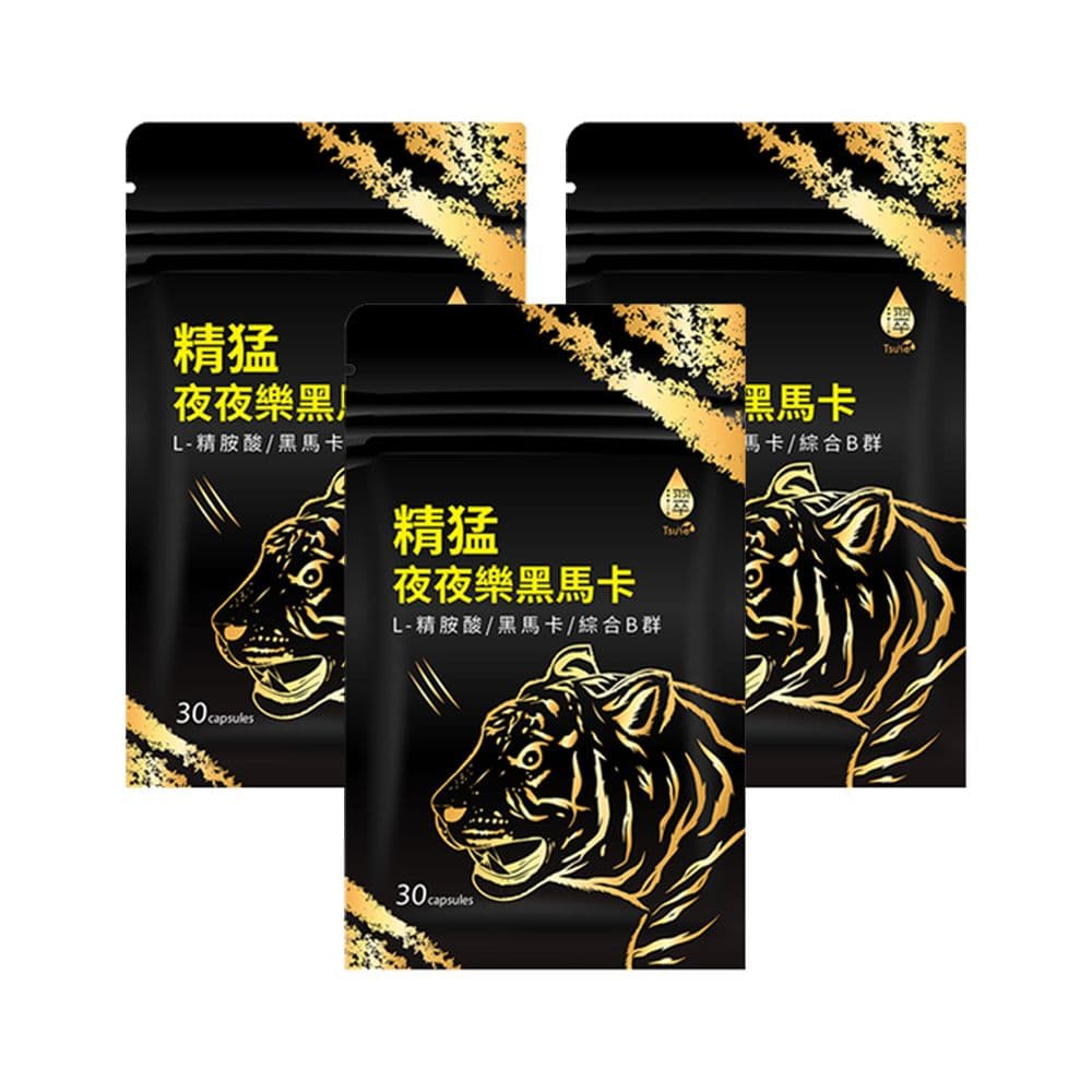 【Tsuie 日濢】精猛夜夜樂黑馬卡(30顆/包)(三包)