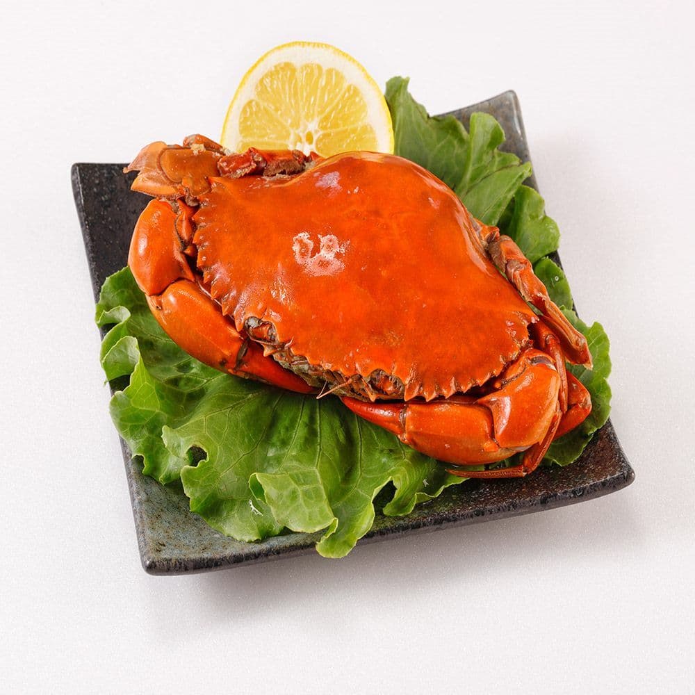 【華得水產】熟凍爆蛋特大紅蟳 4隻(230-250g)