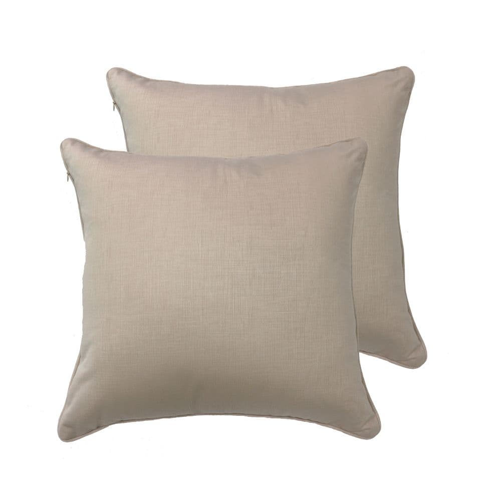 【J&N】極簡幸福素色報極抱枕45*45(米  --2入)