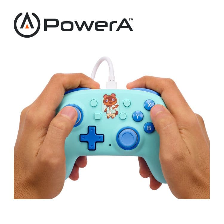 【PowerA】|任天堂官方授權|Nano有線遊戲手把(NSGP0122-01)-動物森友會