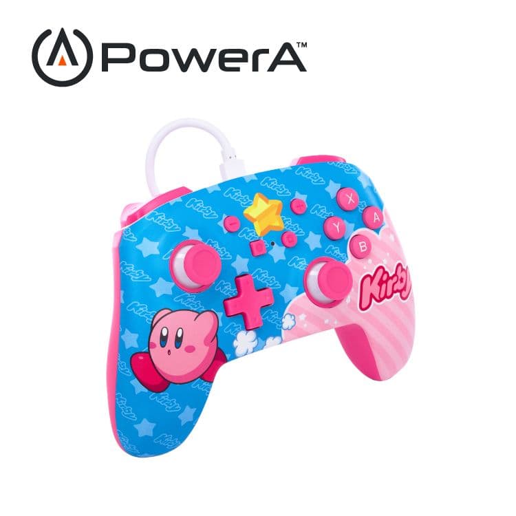 【PowerA】|任天堂官方授權|增強款有線遊戲手把(NSGP0067-01)-星之卡比
