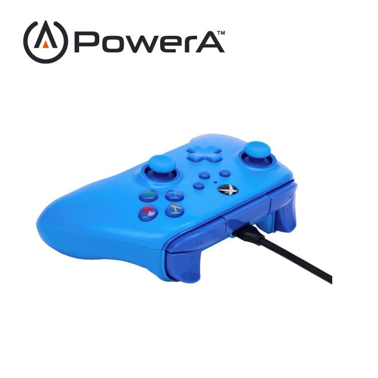 【PowerA】|XBOX 官方授權|有線遊戲手把(1519367-01)  - 藍
