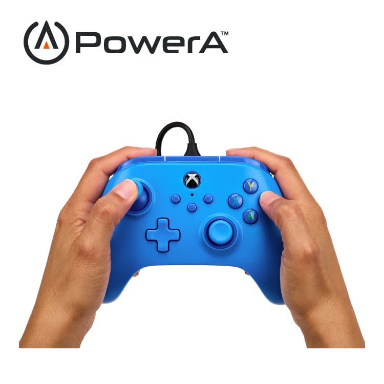【PowerA】|XBOX 官方授權|有線遊戲手把(1519367-01)  - 藍