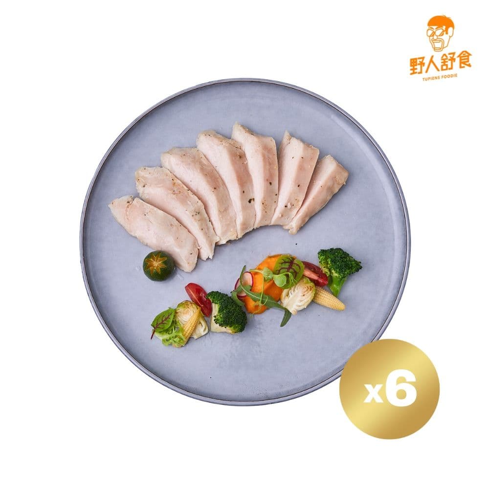 【野人舒食】經典湖鹽舒肥雞胸180g *6入