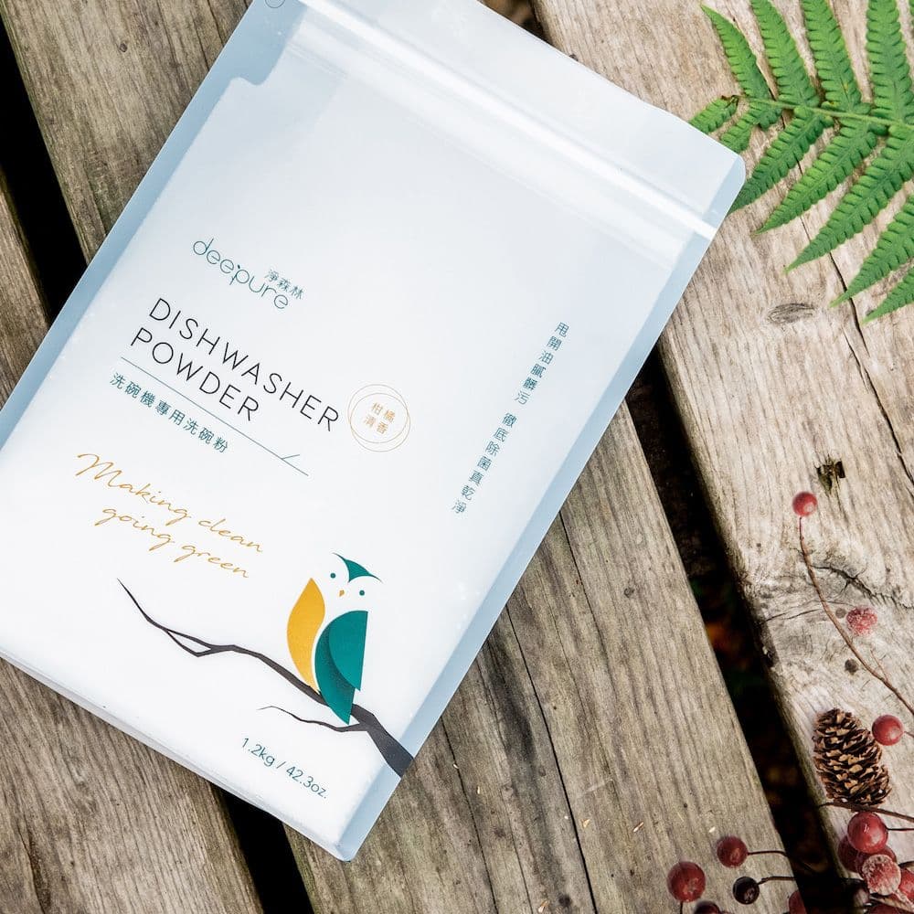 【DEEPURE 淨森林】洗碗機專用環保洗碗粉 1.2kg*6 環保 無毒 柑橘香
