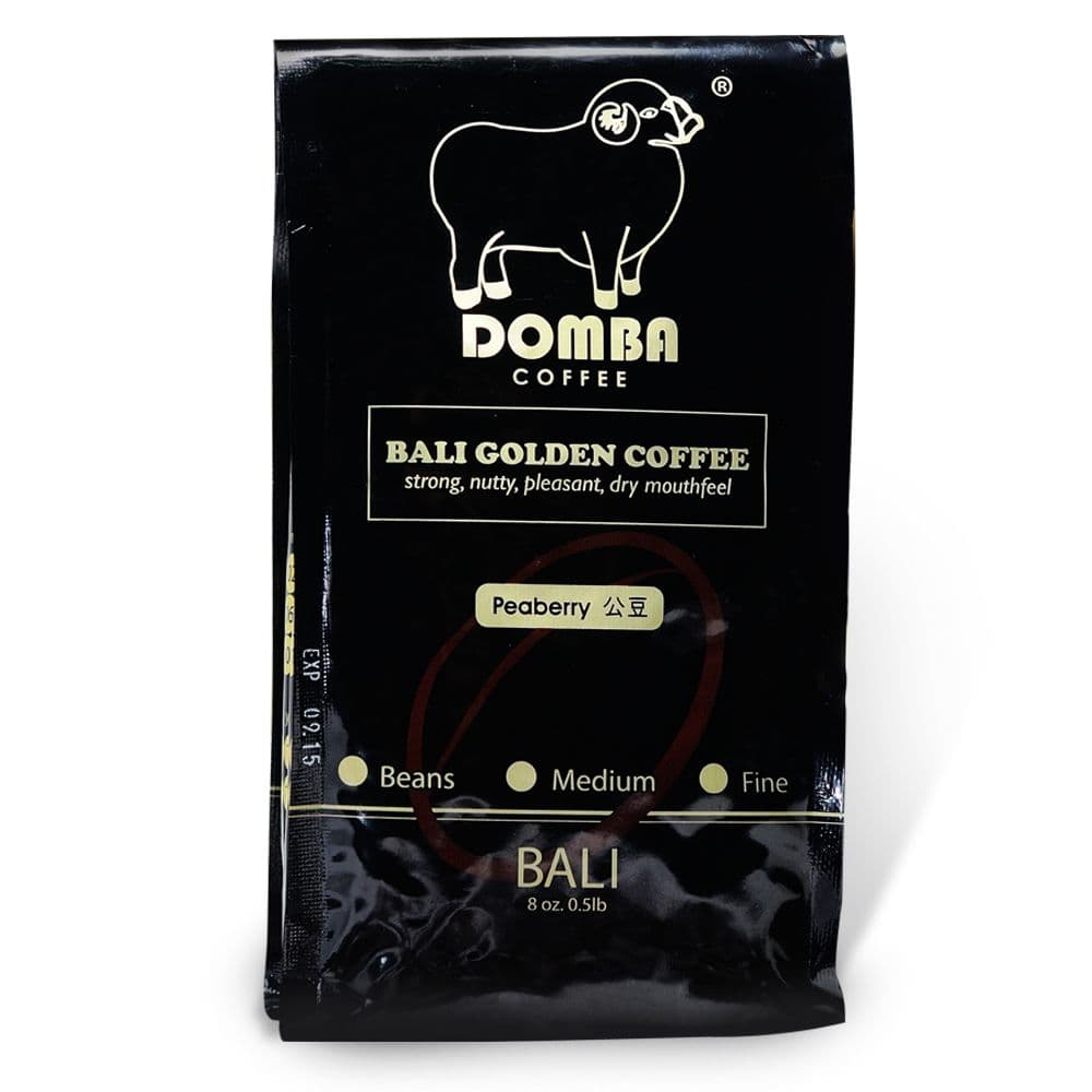 【幸福小胖】峇里島小綿羊黃金咖啡公豆 2包 (半磅/包/可研磨咖啡粉)