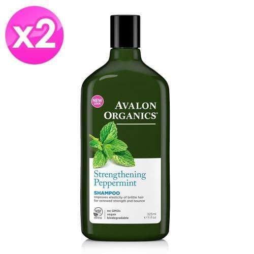 【AVALON ORGANICS】薄荷強健精油洗髮精 (325ml/11oz x2瓶)