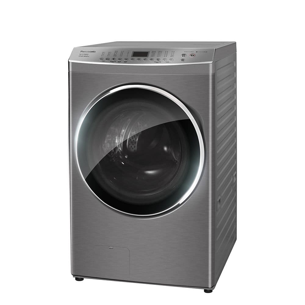 【Panasonic 國際牌】17公斤 洗脫烘變頻滾筒洗衣機 NA-V170MDH(W冰鑽白/S炫亮銀)