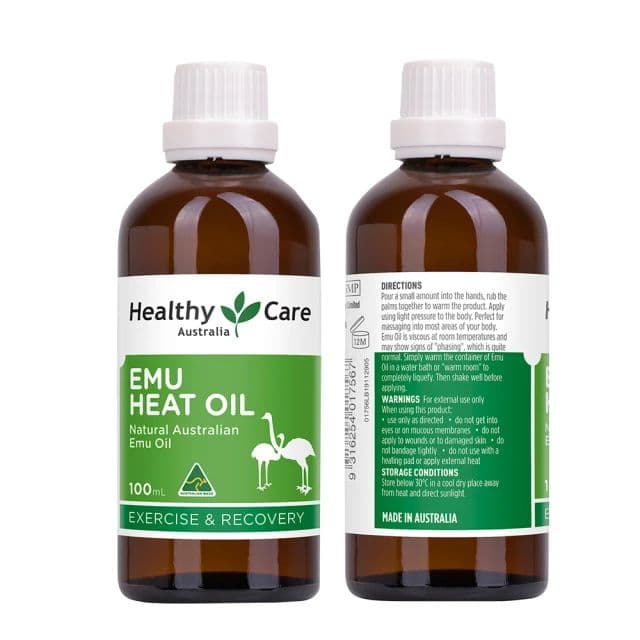 【澳洲 Healthy care】鴯苗鳥熱油(4入組 100ml/瓶)