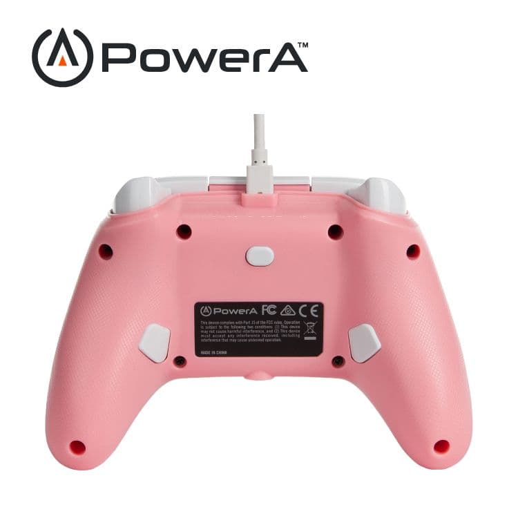 【PowerA】|XBOX 官方授權|增強款有線遊戲手把(1518815-02) - 粉紅色