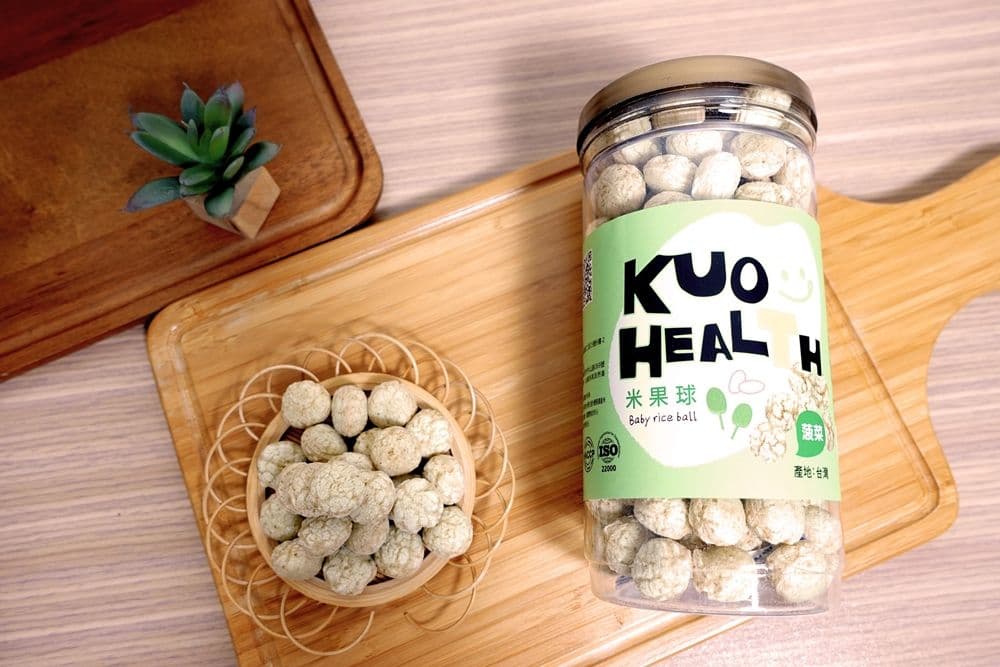 【郭老師】寶寶米果球-菠菜球8M+ 1入