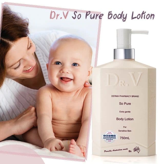 【澳洲 Dr. V】專業級配方-純淨溫和身體乳液(4入組 750ml/瓶)