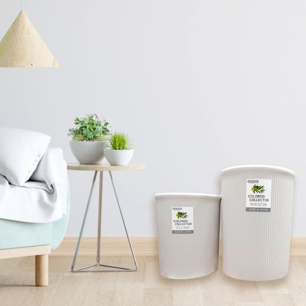 【Lustroware】日本岩崎日本製圓筒垃圾桶(S)-5.5L(原廠總代理)