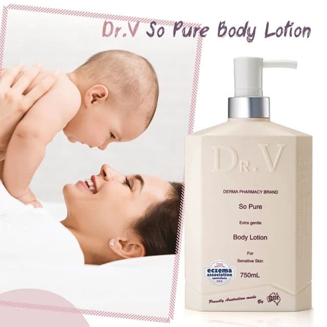 【澳洲 Dr. V】專業級配方-純淨溫和身體乳液(6入組 750ml/瓶)