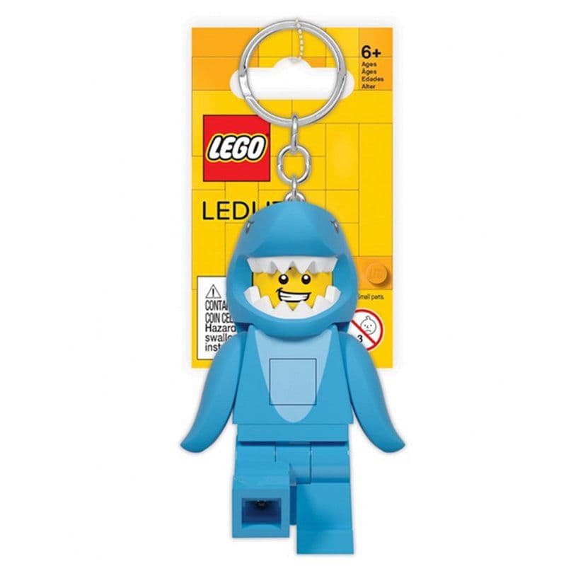 【LEGO 樂高】磚星球〡 鯊魚人 LED 鑰匙圈