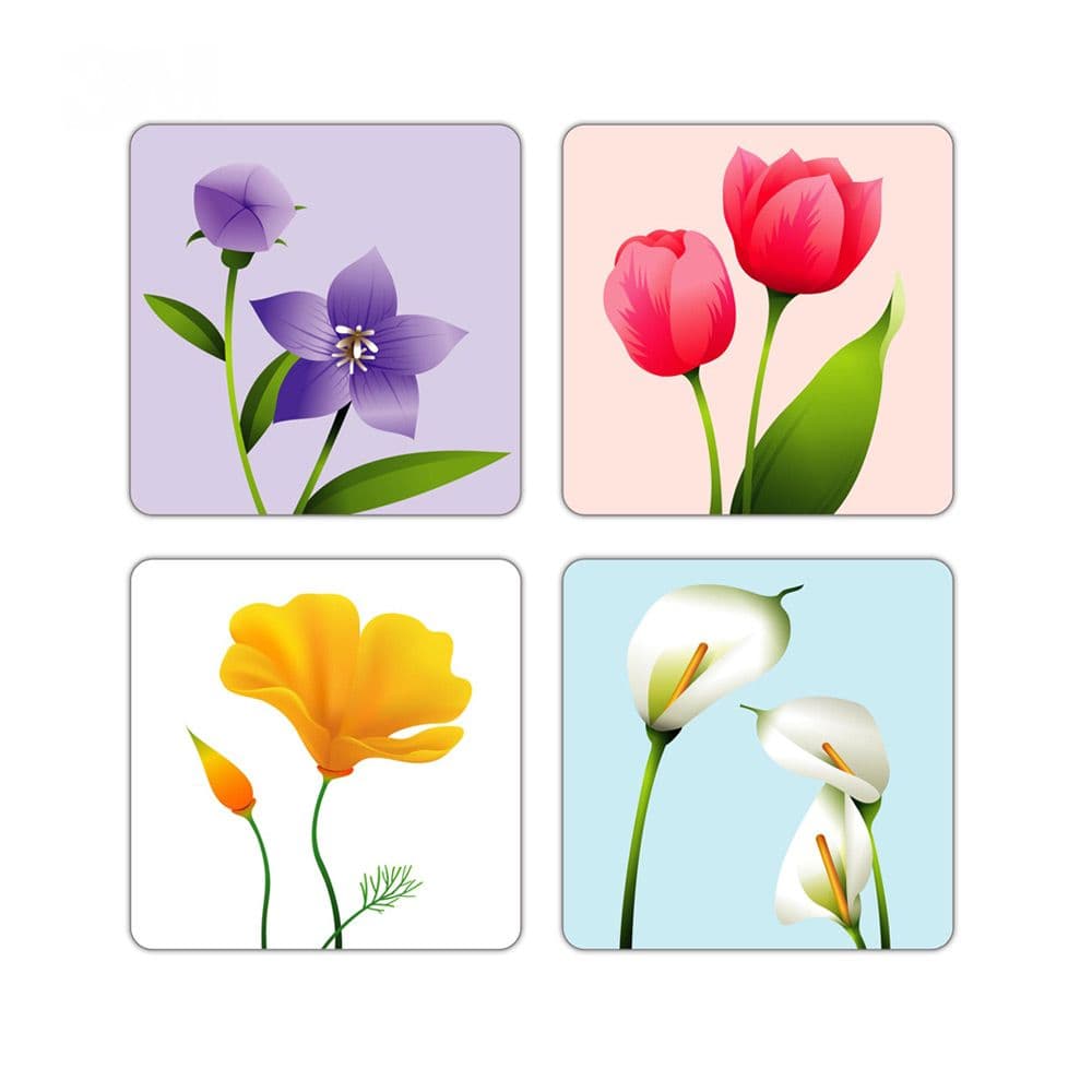 【3M】防滑貼片-(共16片)---花(圖案隨機)