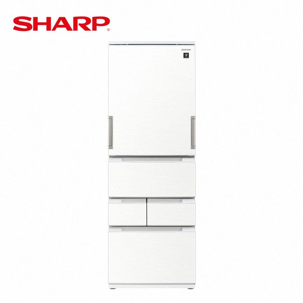 【SHARP 夏普】504公升自動除菌離子左右開任意門五門典雅白冰箱SJ-MW51KT-W