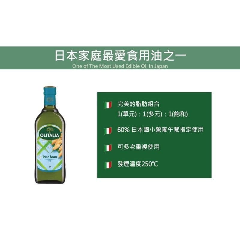 【Olitalia奧利塔】玄米油禮盒組(500mlx2瓶)