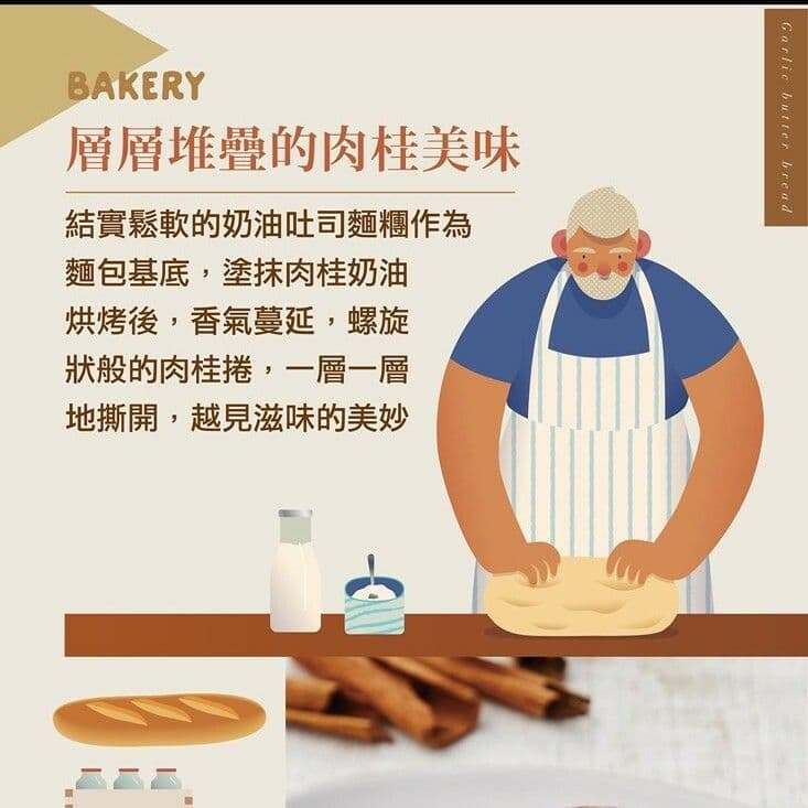 【大成食品】岩島成肉桂捲(100g/入)X12入