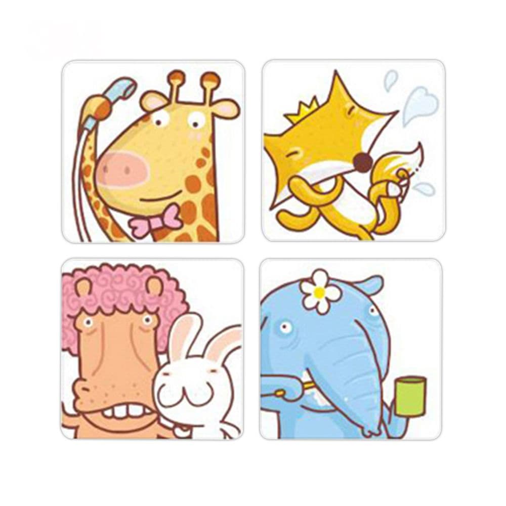 【3M】防滑貼片-(共16片)---可愛動物(圖案隨機)