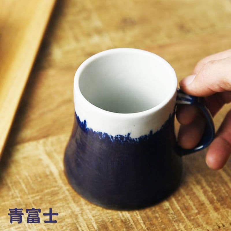 【美濃燒】日本 赤/青 富士山 馬克杯 牛奶杯 奶茶杯 咖啡杯 水杯