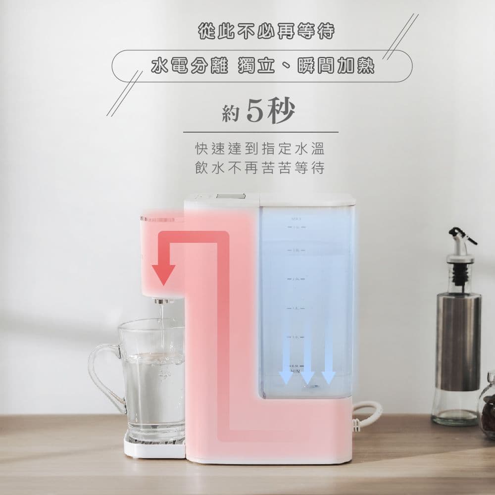 【AWSON 歐森】2.9L濾芯式瞬熱開飲機/飲水機 (ASW-K2901) 虹吸式出水/附濾心1入