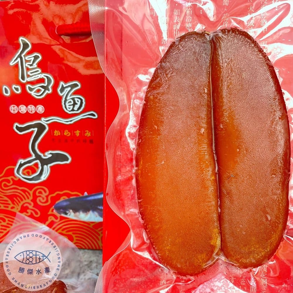 【勝傑水產】嚴選4兩烏魚子禮盒(共1片，附禮盒&提袋)(150g±10%/片)