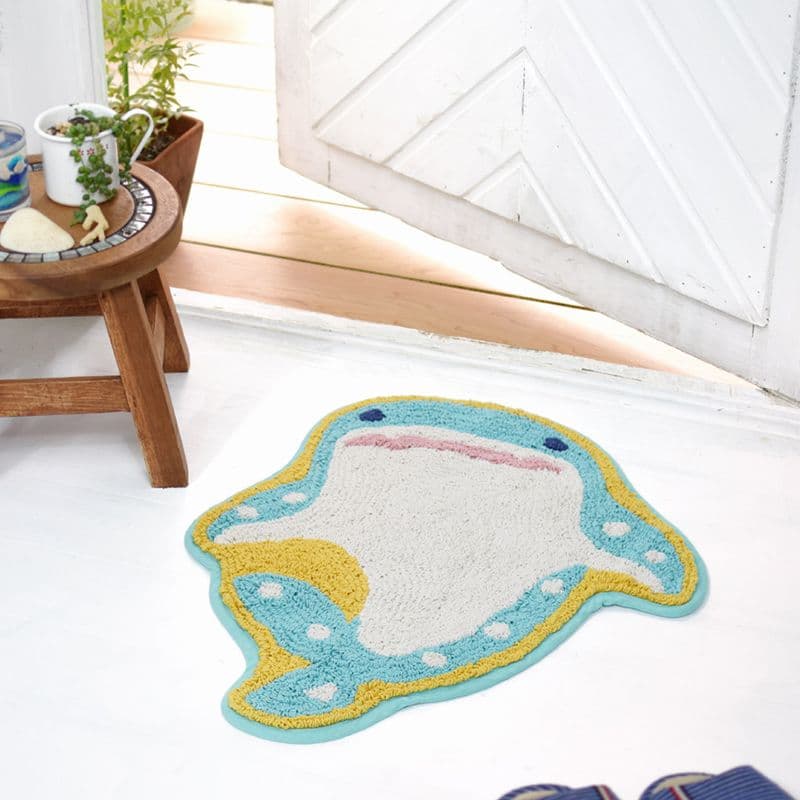 【Tomo Corporation】日本 海底動物 海天使/鯨鯊/翻車魚/鬼蝠魟/鯨魚 地墊 腳踏墊