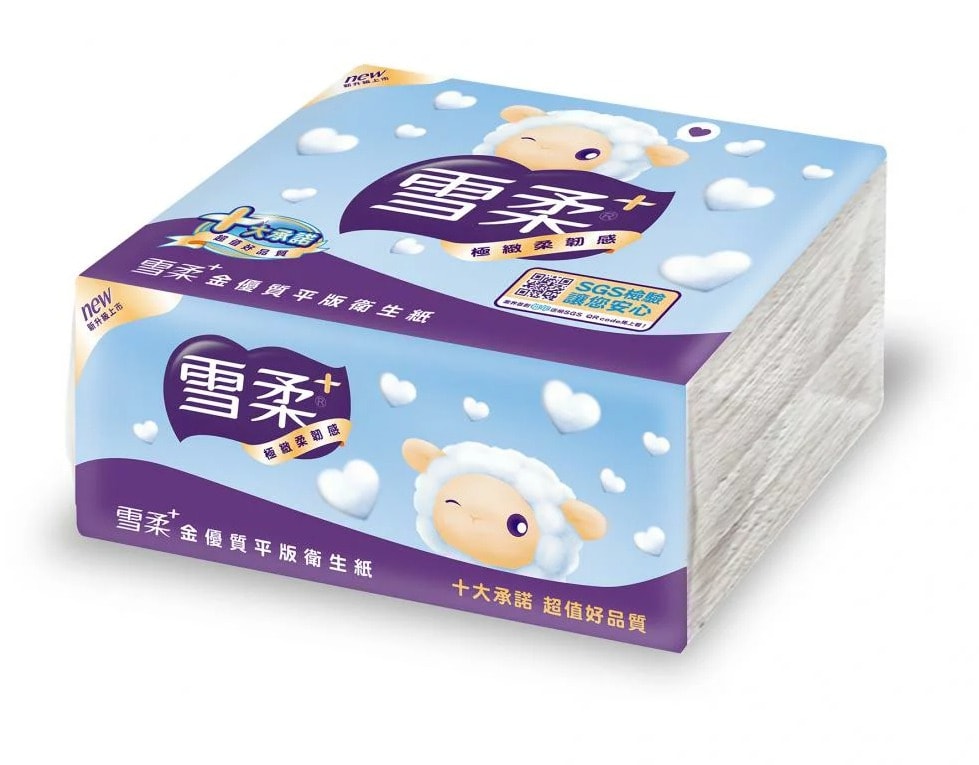 【雪柔】金優質平版衛生紙(300張x6包x6串/箱)