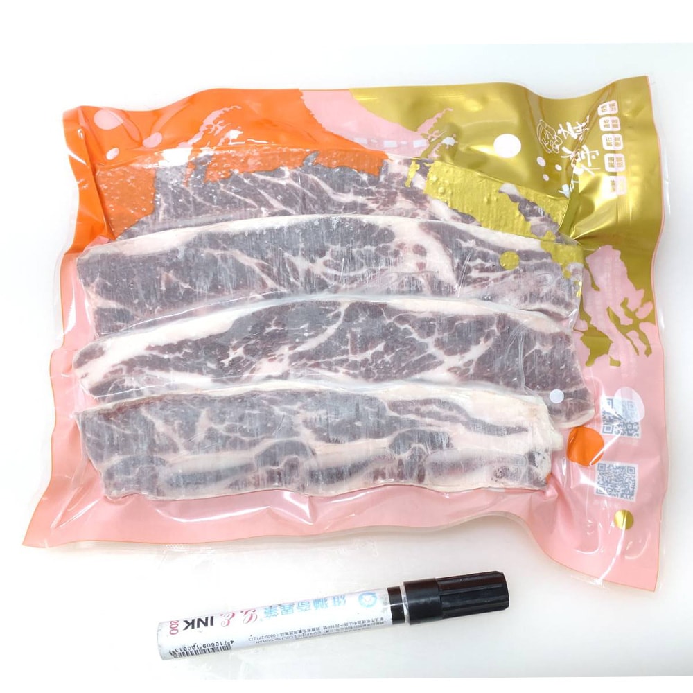 【華得水產】板腱500克x2包+帶骨牛小排排500克x1包=總共3件組