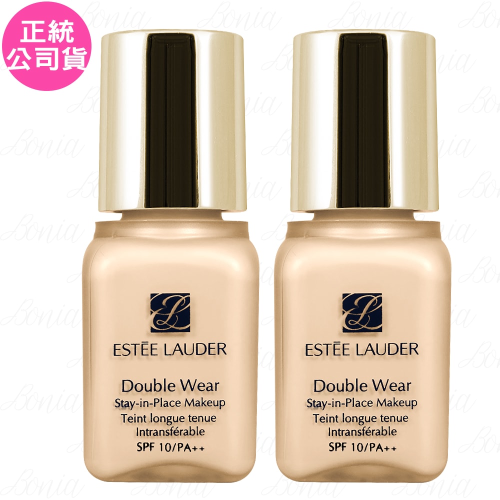 【Estee Lauder 雅詩蘭黛】粉持久完美持妝粉底精巧版(17-1W1)(7ml)*2(公司貨)