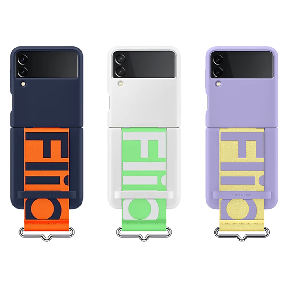 【Samsung 三星】Galaxy Z Flip3 5G 原廠矽膠薄型背蓋 ( 附指環帶 )
