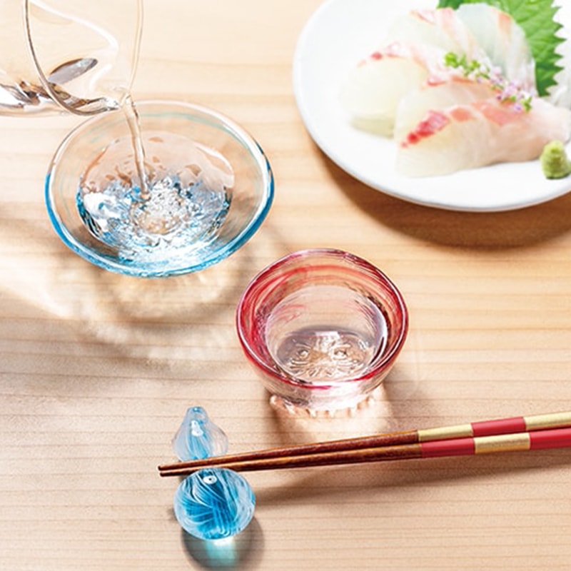 【江戶哨子】日本 harenomi 達摩清酒杯 (7色可選) 酒杯 日本酒杯 透明玻璃杯