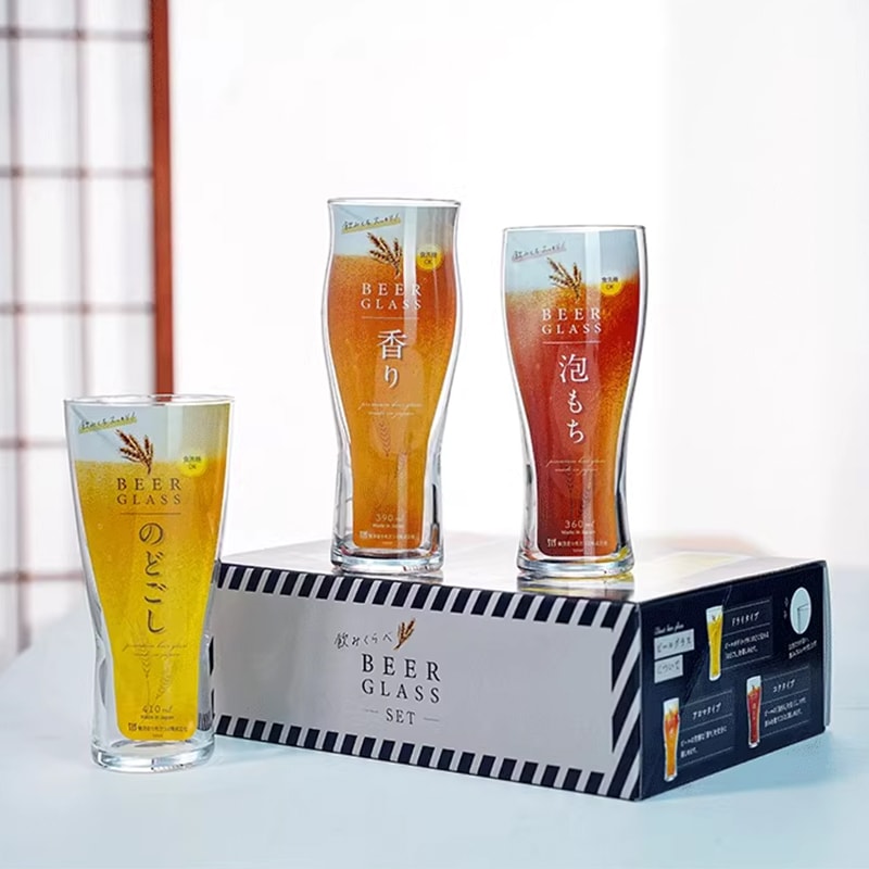 【TOYO-SASAKI】日本 東洋佐佐木 Glass 啤酒杯3件組禮盒 玻璃啤酒杯 啤酒杯