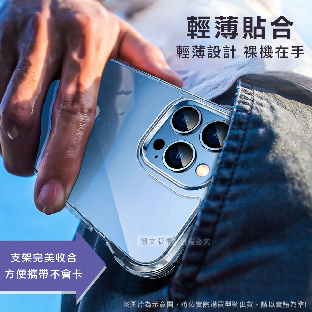 【City Boss】CITY懶人 iPhone 15 Plus 6.7吋 5D軍規隱形立架 防摔支架手機殼 透明殼 保護殼