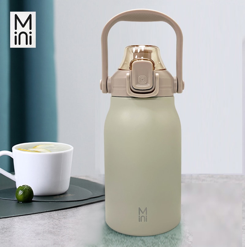 【mini】提把彈蓋保溫瓶(可吸珍珠)1000ml HP1-1000