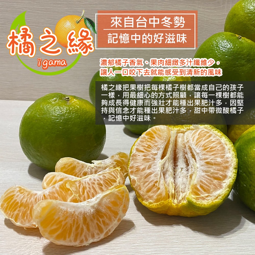 【橘之緣】預購 台中東勢椪柑橘子9台斤禮盒x1箱(27A等級_約21~23顆/箱_產地直送_常溫宅配)，下訂後5個工作天內出貨